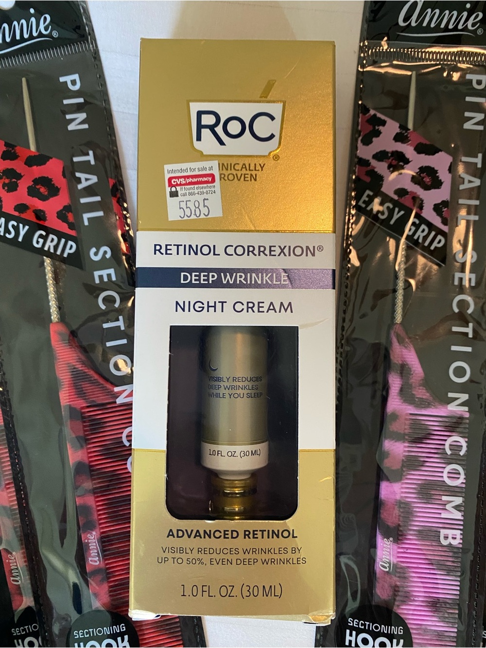 ROC Retinol Correxion Deep Wrinkle Night Cream With Other Beauty Essentials